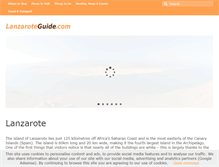 Tablet Screenshot of discoverlanzarote.com